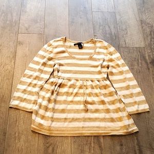 Ashley Judd Gold Glitter Sweater